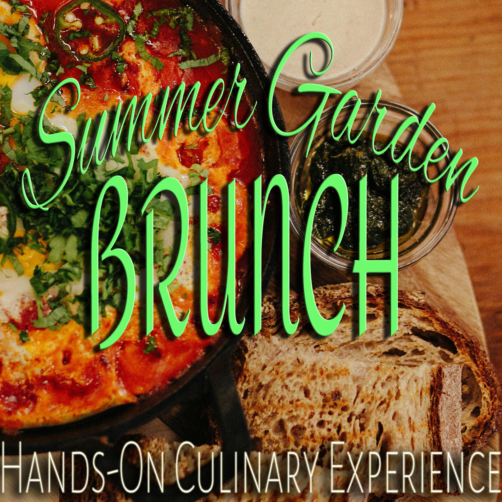 summer garden brunch hands-on culinary experience
