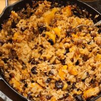 plov (pilaf) with fruit and spices