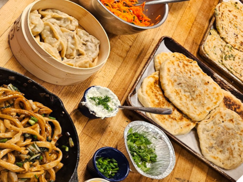 Dishes from Pickwick & Cherry's Silk Road program