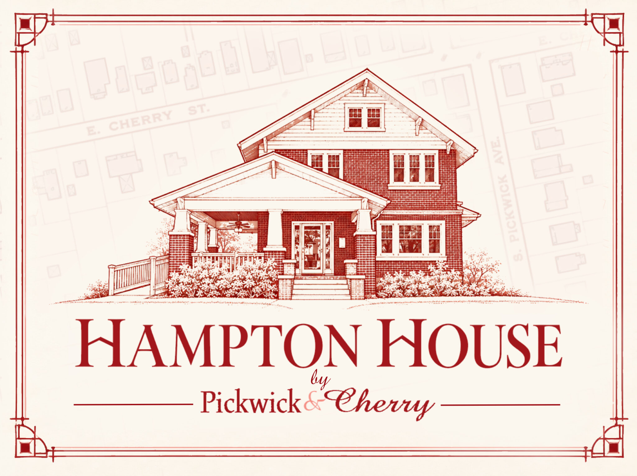 Architectural illustration of Hampton House